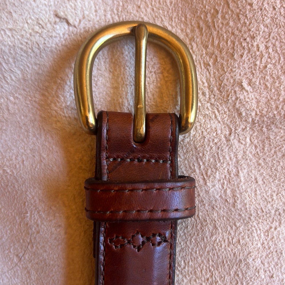 Leegin quality leather and solid brass belt Will last for years to come! size 34